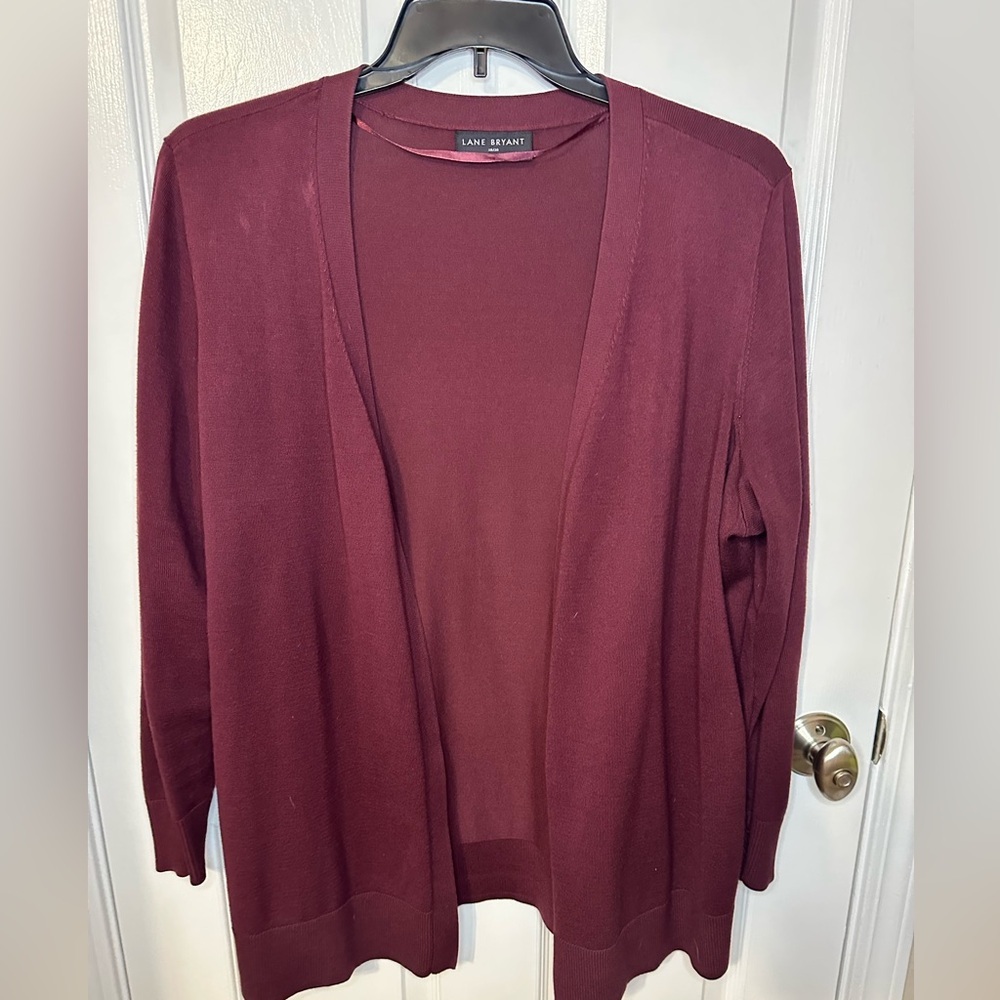 Lane Bryant Womens Cardigan 2X Business Casual Office Cozy Open Front Workwear